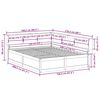 vidaXL Massivholzbett mit Regal ohne Matratze 150x200 cm Kiefer