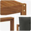 vidaXL Outdoor-Sofagarnitur mit Kissen 9 pcs Natur und Anthrazit