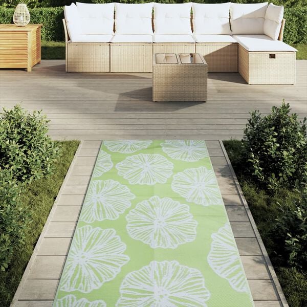 vidaXL Outdoor-Teppich ARAKIL Gr&uuml;n 80x250 cm PP