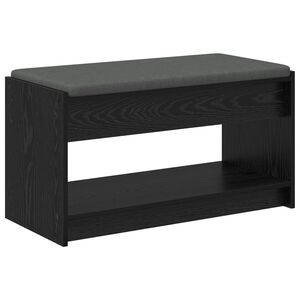 vidaXL Flurbank Schwarz Eichen-Optik 83 x 38 x 45 cm