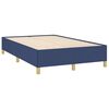 vidaXL Boxspringbett mit Matratze Blau 120x190 cm Stoff