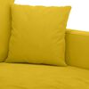 vidaXL 3-tlg. Sofagarnitur mit Kissen Gelb Samt