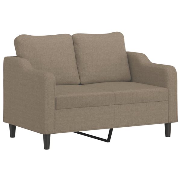 vidaXL 2-Sitzer-Sofa Taupe 120 cm Stoff