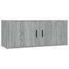 vidaXL 2-tlg. TV-Schrank-Set Grau Sonoma Holzwerkstoff