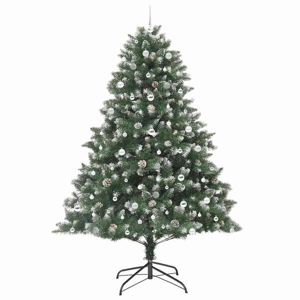 vidaXL Künstlicher Weihnachtsbaum mit 300 LEDs Grün 160 x 160 x 240 cm