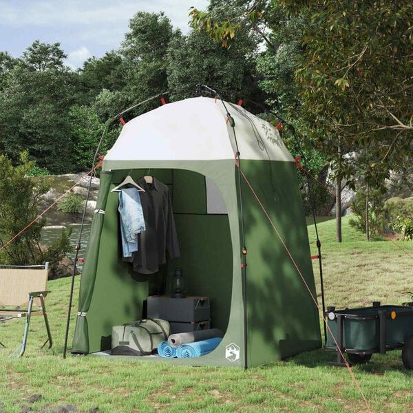 vidaXL Schnellverschluss Sofortzelt Gr&uuml;n 160 x 160 x 227 cm Polyester