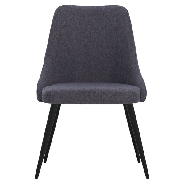 vidaXL Esszimmerst&uuml;hle 4 Stk. Dunkelgrau Stoff