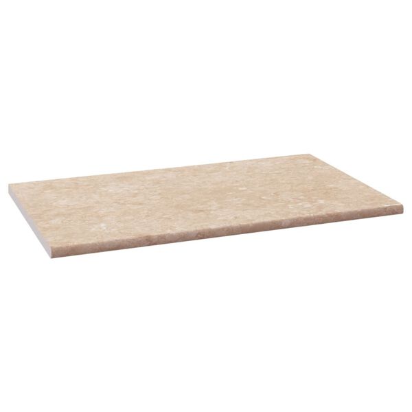 vidaXL K&uuml;chenarbeitsplatte Beige mit Marmor-Struktur 100x60x2,8 cm
