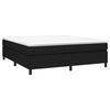 vidaXL Boxspringbettgestell Schwarz 180x200 cm Stoff