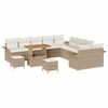 vidaXL Garten-Sofa-Set 13 pcs Beige Poly-Rattan