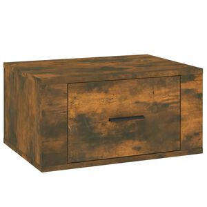 vidaXL Wand-Nachttisch R&auml;uchereiche 50x36x25 cm
