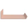 vidaXL Schwebendes Regal Wandmontiert 2 pcs Rosa 30 x 9 x 2,5 cm Stahl