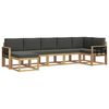 vidaXL Outdoor-Sofagarnitur 7 stk. Wei&szlig; und Anthrazit Polyester