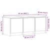 vidaXL TV-Schrank LED Grau Sonoma 97x34x40 cm Holzwerkstoff