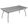 vidaXL Gartentisch Anthrazit 170x89,5x72,5 cm Stahlgeflecht