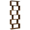 vidaXL Raumteiler-B&uuml;cherregal 6 Etagen R&auml;uchereiche 70x24x193 cm