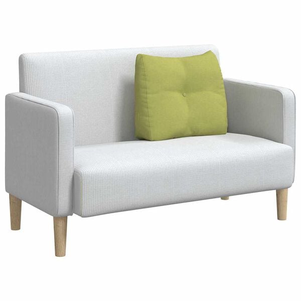 vidaXL R&uuml;cken Kissen Hellgr&uuml;n 60 x 24 x 50 cm Stoff