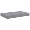 vidaXL Schwebende Wandregale 2 Stk. Grau 40x23x3,8cm MDF