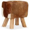 vidaXL Hocker Echtes Ziegenleder 40 x 30 x 45 cm