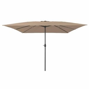 vidaXL Garten-Sonnenschirm Taupe 295 x 295 x 245 cm