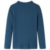 Kinder-Langarmshirt Rippstrick Marineblau 116