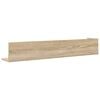 vidaXL Wandregale 2 Stk. Sonoma-Eiche 100x16,5x16,5 cm Holzwerkstoff