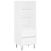 vidaXL Highboard Wei&szlig; 40x36x110 cm Holzwerkstoff