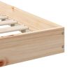 vidaXL Bettrahmen Braun 160 x 200 cm Massives Kiefernholz