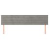 vidaXL Kopfteile Hellgrau 180x5x78/88 cm Samt