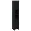 vidaXL Badezimmerschrank Schwarz Eichen-Optik 30 x 30 x 183,5 cm