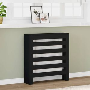 vidaXL Heizk&ouml;rperverkleidung Schwarz 78x20x82 cm Holzwerkstoff