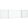 vidaXL Magnetisches Whiteboard Klappbar 200x50x1,7 cm Aluminium