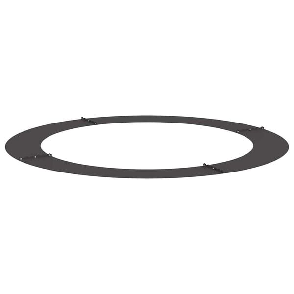 vidaXL geeignet f&uuml;r flache Baumringe 5 pcs Schwarz &Oslash;90 / 120 cm Stahl