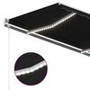 vidaXL Automatische Markise mit LED & Windsensor 350x250 cm Anthrazit