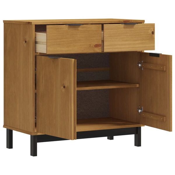vidaXL Sideboard FLAM 80x40x80 cm Massivholz Kiefer
