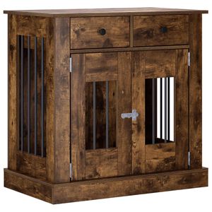 vidaXL Hundek&auml;figm&ouml;bel R&auml;uchereiche 80 x 47,5 x 80 cm Holzwerkstoff