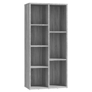 vidaXL B&uuml;cherschrank Grau Sonoma 50x25x106 cm