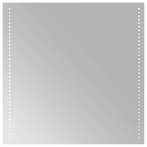 vidaXL LED-Badezimmerspiegel Transparent 60 x 60 cm Geh&auml;rtetes Glas