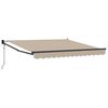 vidaXL Einziehbare Markise Beige 350 x 250 cm Polyester und Aluminium