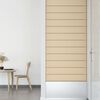 vidaXL Wandpaneele 12 Stk. Creme 90x15 cm Stoff 1,62 m&sup2;