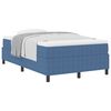 vidaXL Boxspringbett Blau und Wei&szlig; 120 x 190 cm Cordstoff