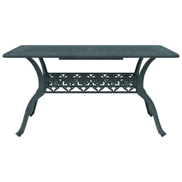 vidaXL 5-tlg. Garten-Essgruppe Gr&uuml;n Aluminiumguss