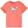 Kinder-Kurzarmshirt Koralle 140