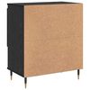 vidaXL Sideboard Schwarz Eichen-Optik 60 x 35 x 70 cm