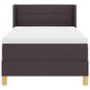 vidaXL Boxspringbett mit Matratze Dunkelbraun 200 x 100 cm Polyester