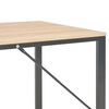 vidaXL Computertisch Schwarz und Eiche 120x60x73 cm