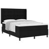 vidaXL Boxspringbett mit Kissen Schwarz 200 x 160 cm Stoff