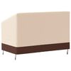 vidaXL Abdeckung f&uuml;r 2-Sitzer-Bank Beige 132x71x56/81 cm 600D Oxford