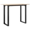 vidaXL Esstisch O-Gestell 100x50x75 cm Massivholz Kiefer und Stahl