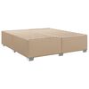 vidaXL Boxspringbett Matratze Cappuccino-Braun 200x200cm Kunstleder